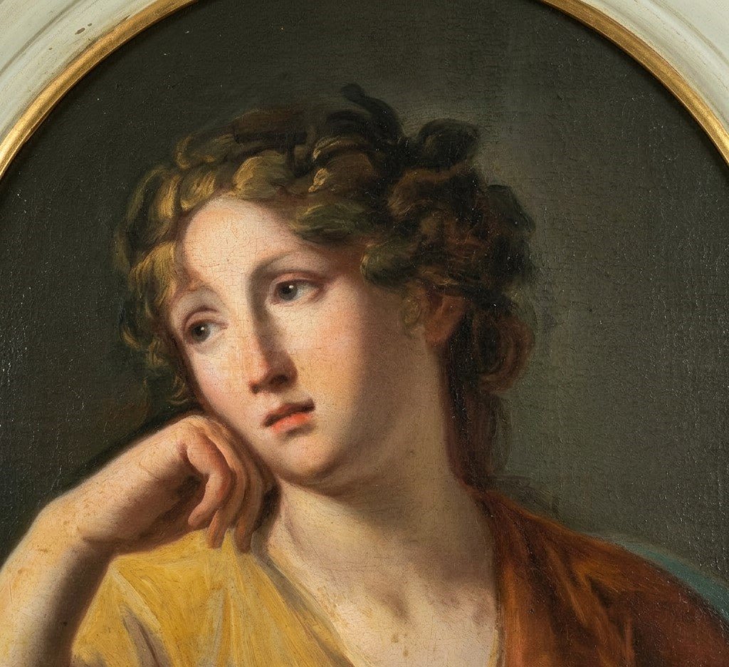 4 Paintings On Canvas: Arts And Crafts 17 Th Century Lorenzo Pasinelli 1629-1700-photo-4