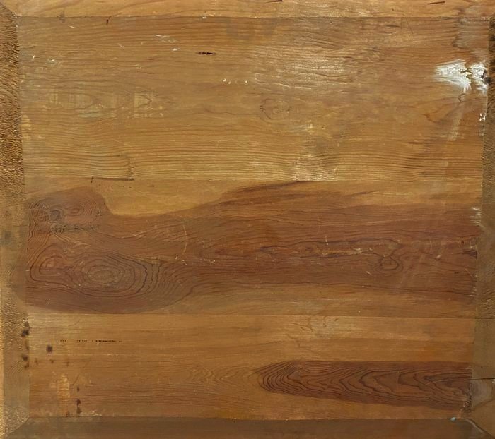 Huile Sur Bois 19ème Siècle Nature Morte Avec Pastèque, Merlu Et Citron-photo-4