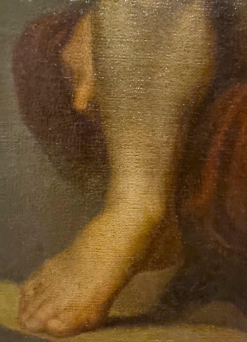 Huile sur toile, nu masculin, 19/18  siècle, Luigi Sabatelli 1772 – 1850-photo-4