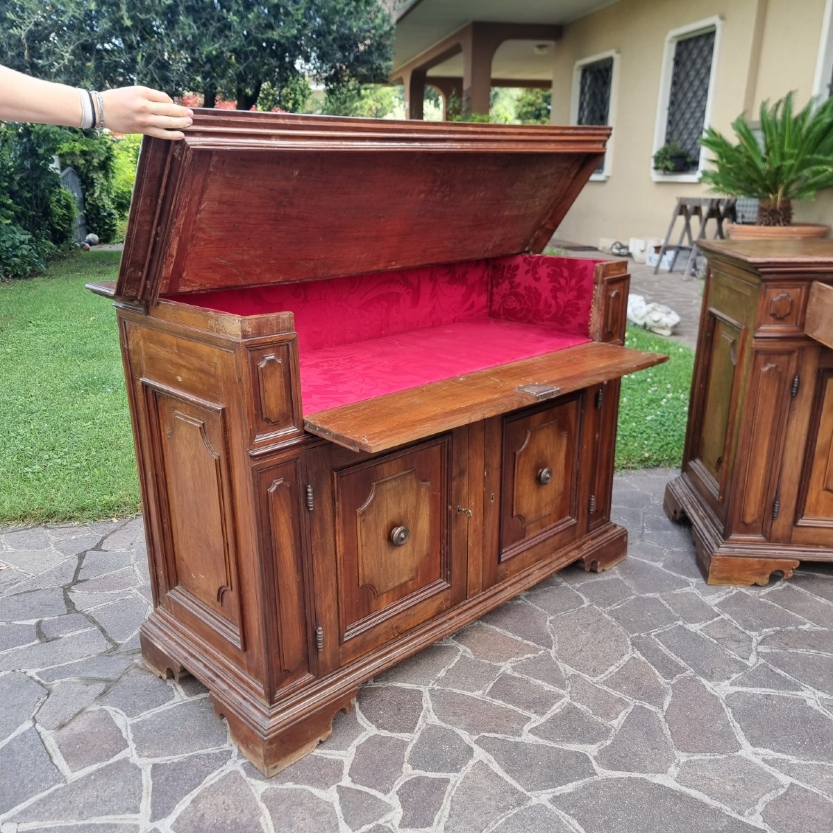 Paire de buffets en noyer du fin XVIIIe siècle bolognais-photo-4