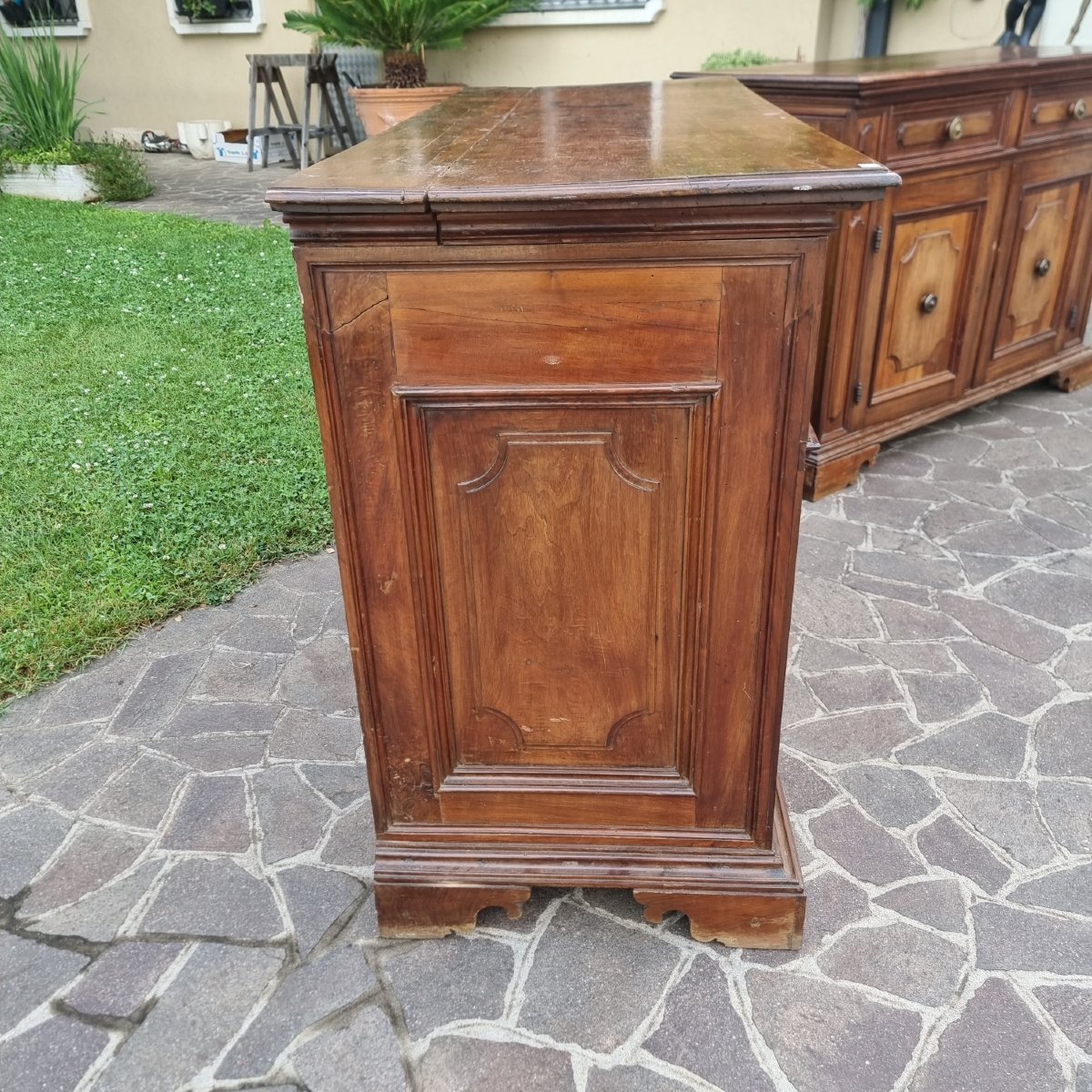Paire de buffets en noyer du fin XVIIIe siècle bolognais-photo-4