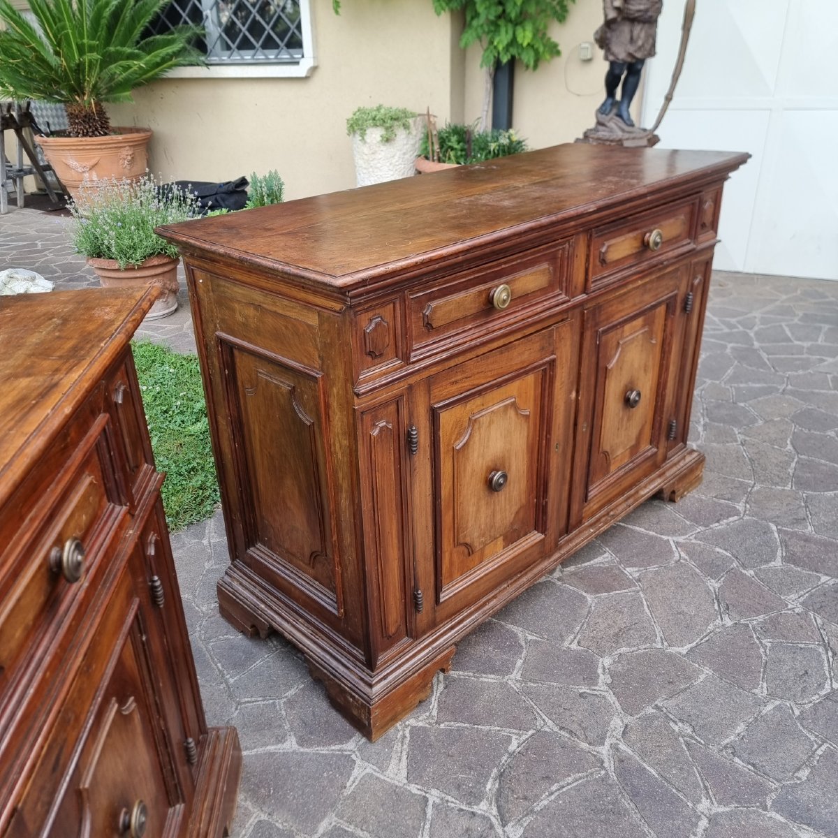 Paire de buffets en noyer du fin XVIIIe siècle bolognais-photo-6