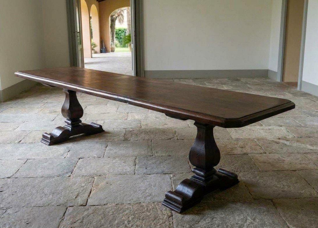 17th-century Walnut Table From A Monastery -photo-1