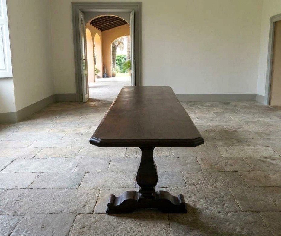 17th-century Walnut Table From A Monastery -photo-2