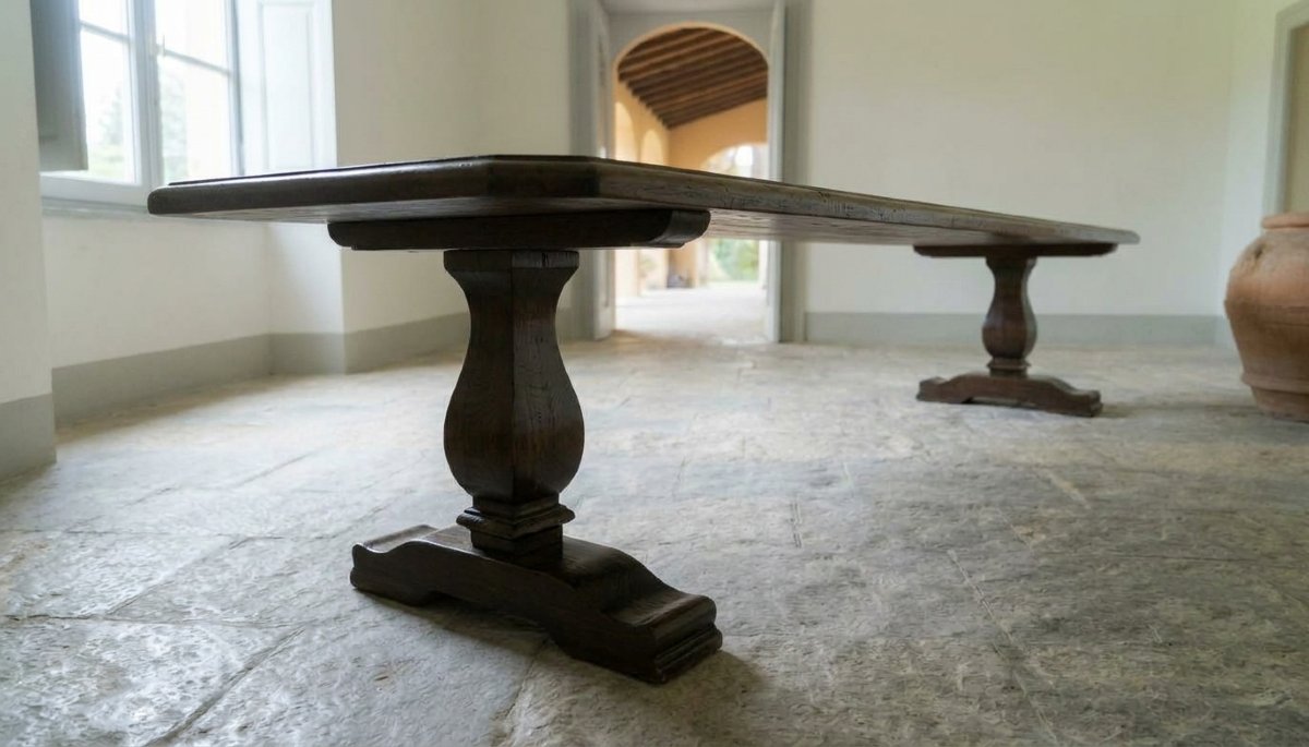 17th-century Walnut Table From A Monastery -photo-4