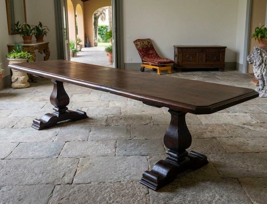 17th-century Walnut Table From A Monastery -photo-6