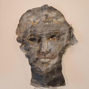 Grotesque Metal Mask From The 20th Century