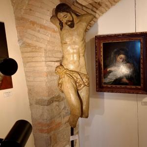 Polychrome Wooden Torso Of Christ – 16th Century, Umbro-tuscan School