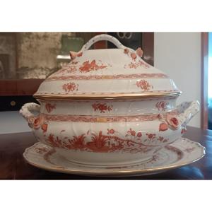 Herend Porcelain Tureen With Lid And Tray – Early 20th Century