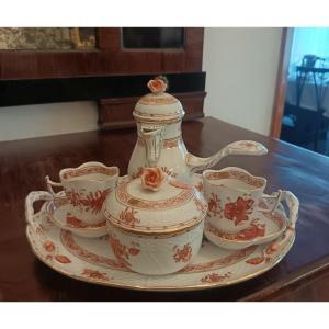 Herend Porcelain Coffee Set, Early 20th Century