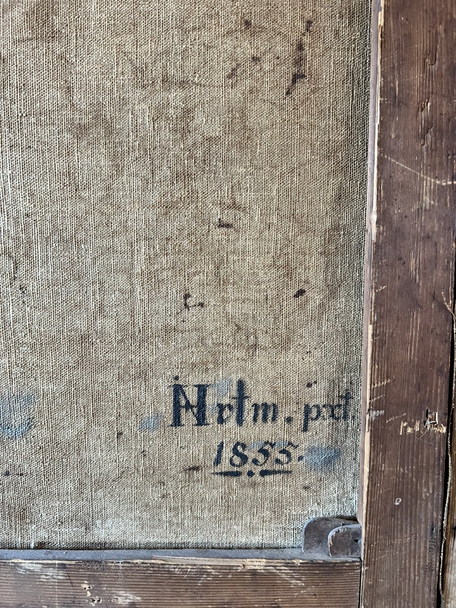 Portrait de notable aux yeux bleus perçants-photo-4