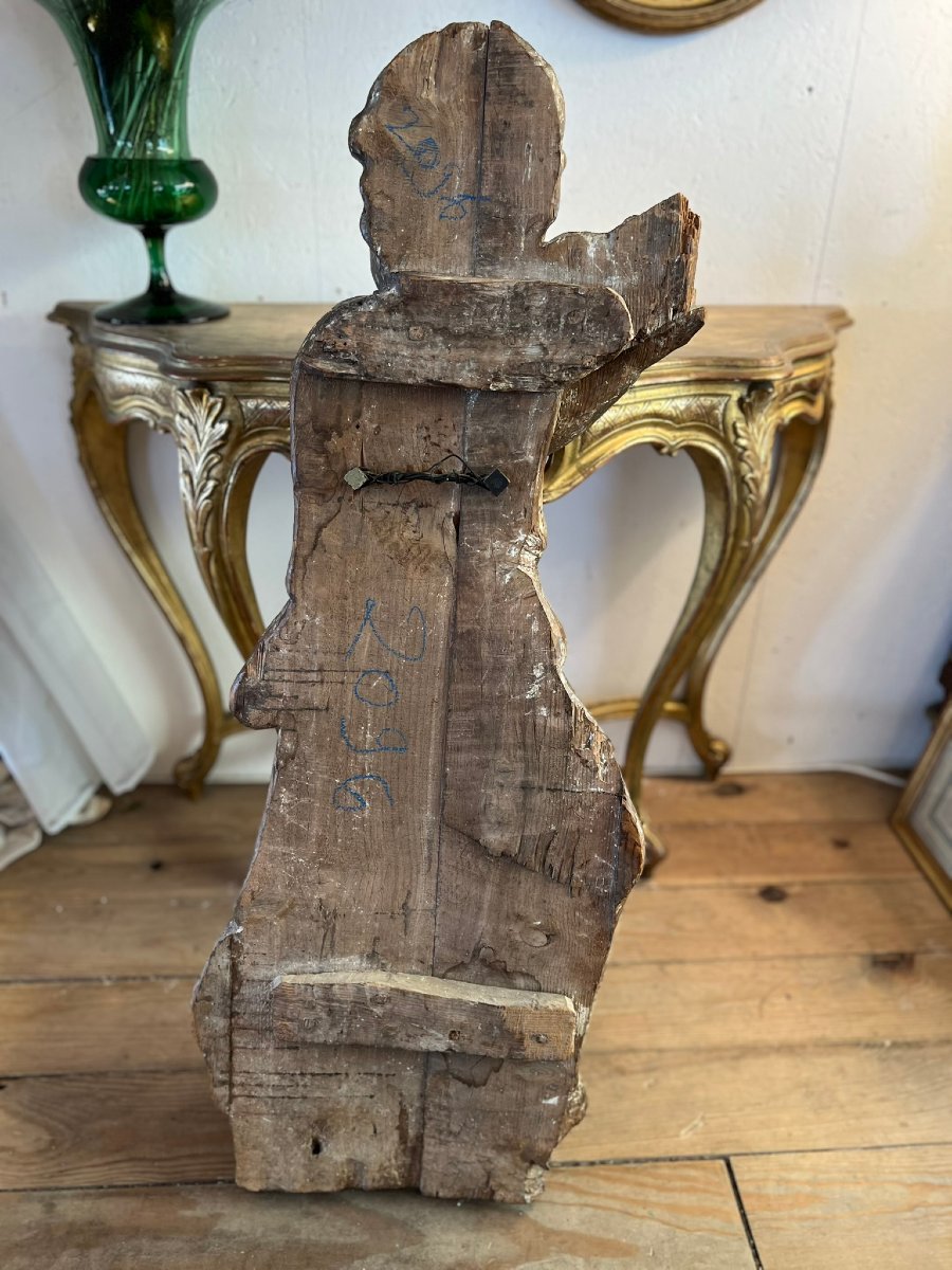 Bas-relief de belle taille en bois sculpté - fin XVIIème / début XVIIIème-photo-4