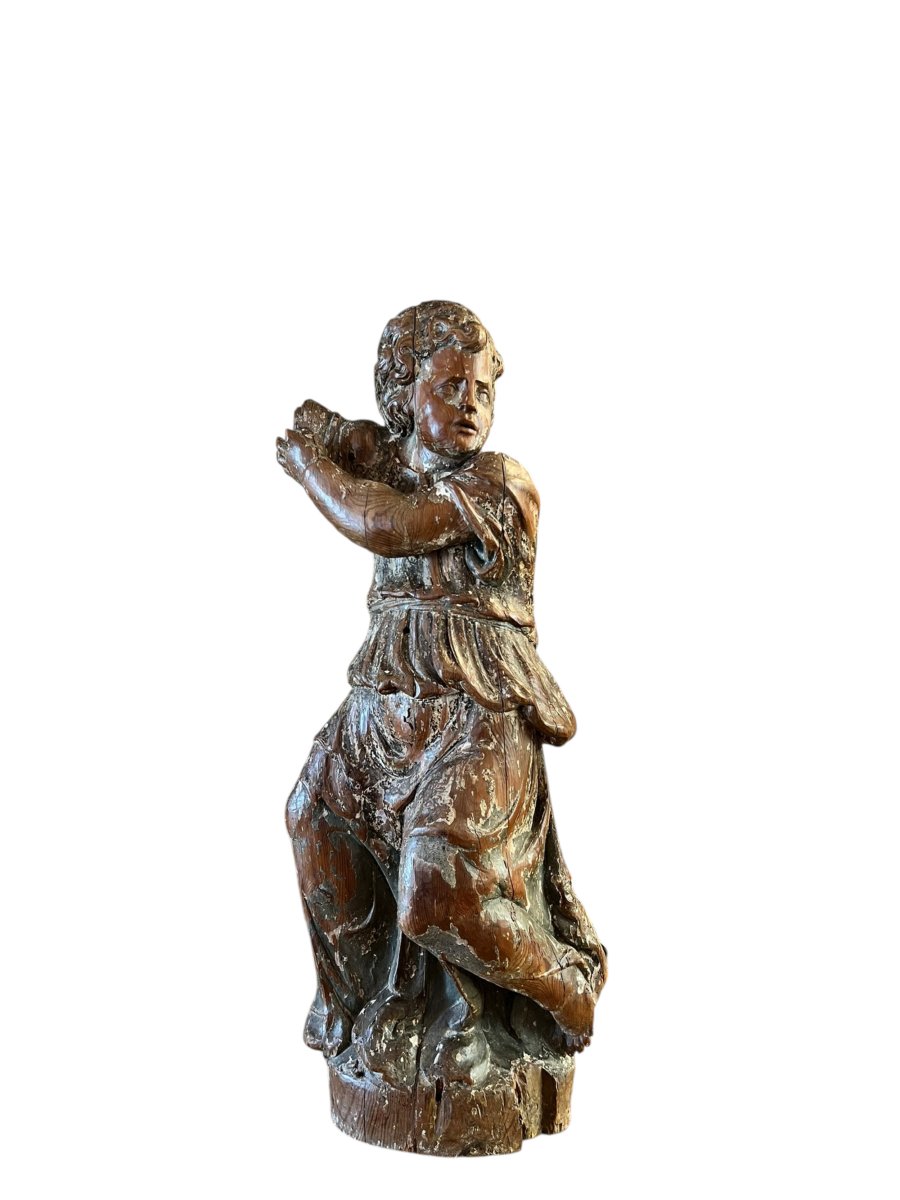 Bas-relief de belle taille en bois sculpté - fin XVIIème / début XVIIIème