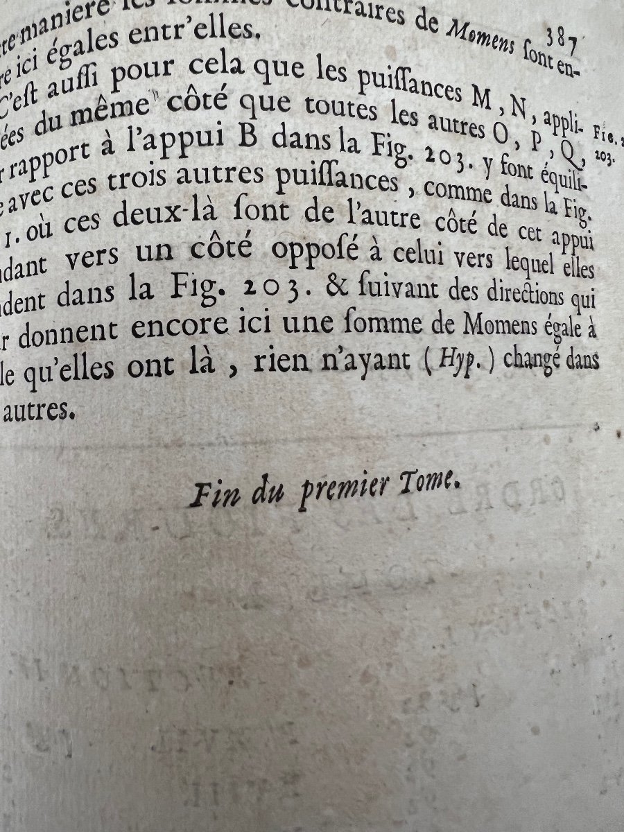 Nouvelle Mécanique Ou Statique Dont Le Projet Fut Donné,ouvrage De Varignon ,jombert édit. 1725-photo-8