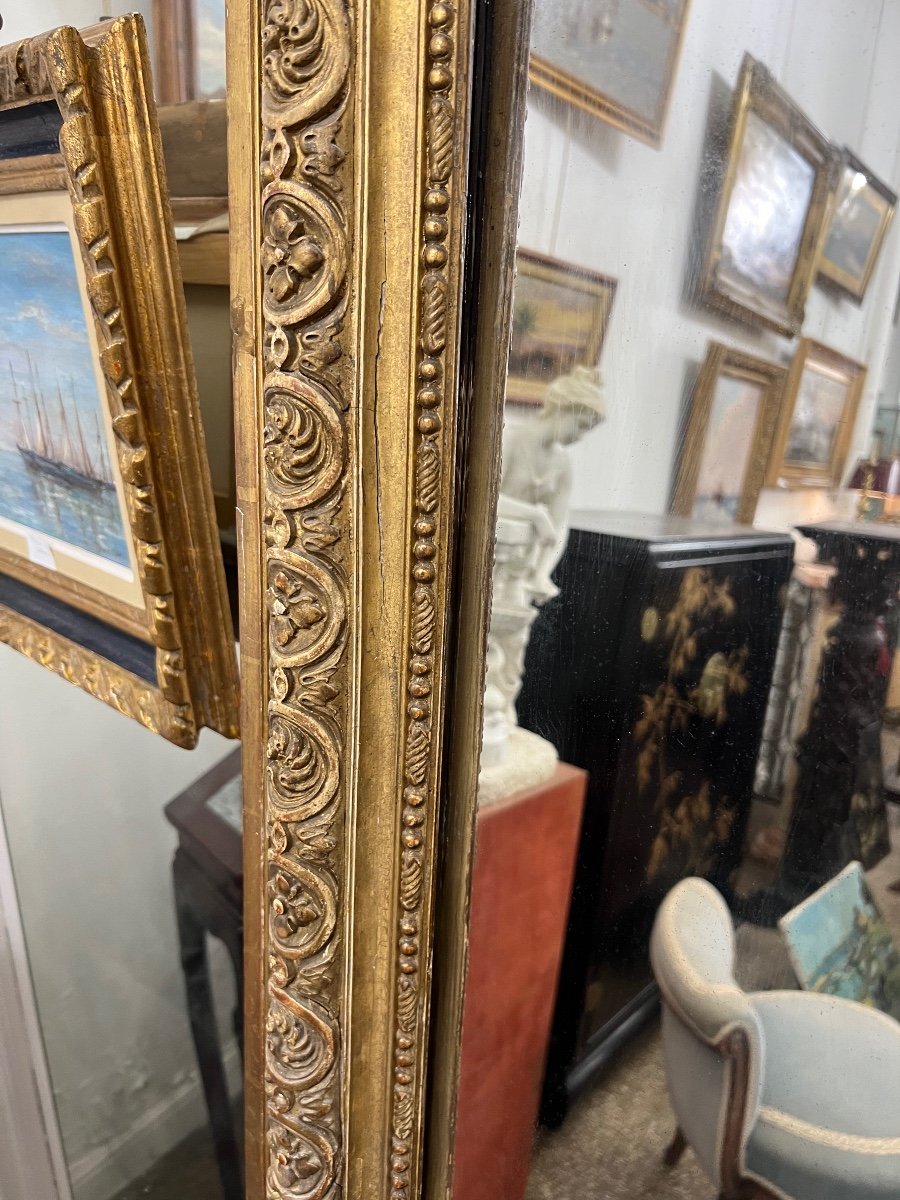 Très Grand Miroir Doré époque Napoléon III -photo-1