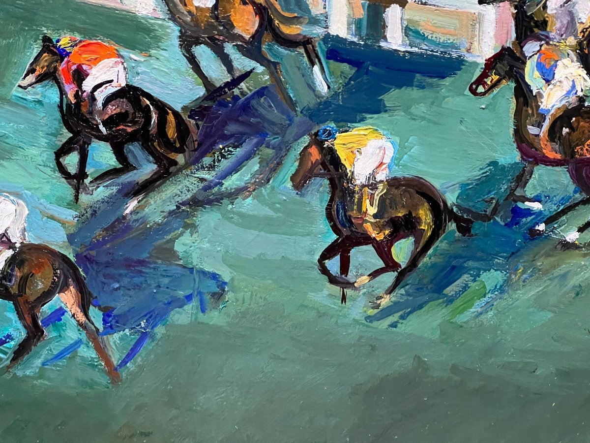 The Hippodrome, Painting By Jean Deldevez-photo-4