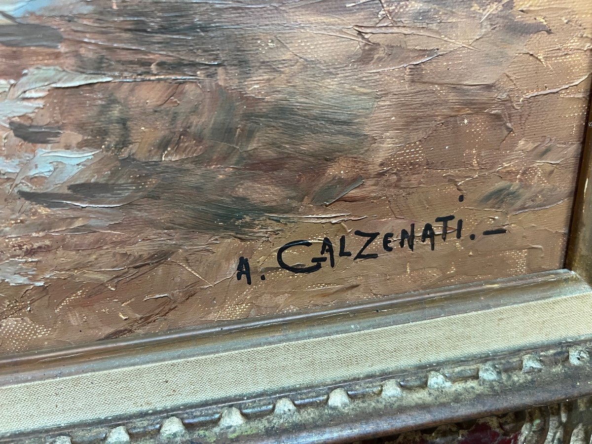 André Galzenati , Le Marché Aux Poissons Au Cours Saleya à Nice -photo-1