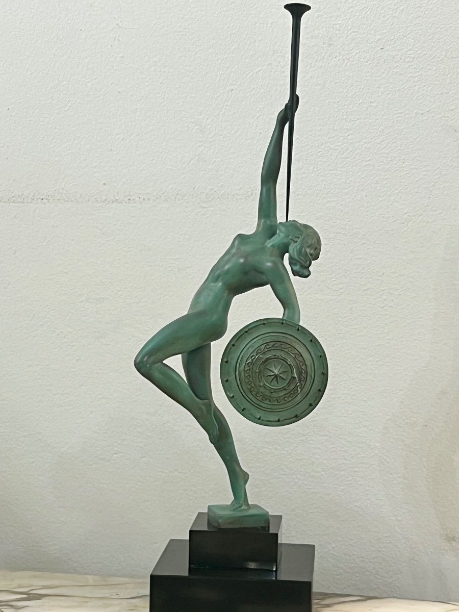 Jericho: Art Deco Period Sculpture By Raymonde Guerbe