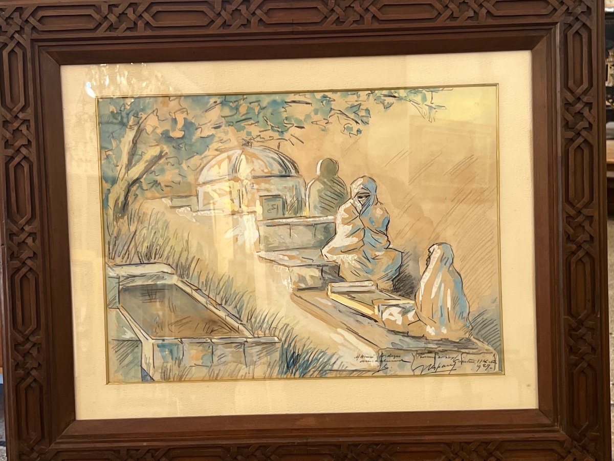 Henry Valensi: Orientalist Gouache From North Africa -photo-2