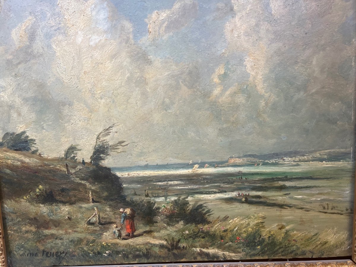 Edge Of The Sleeve By René Tener Or Renet-tener, Painter Born In Cherbourg And Mayor Of l'Isle-adam.-photo-2