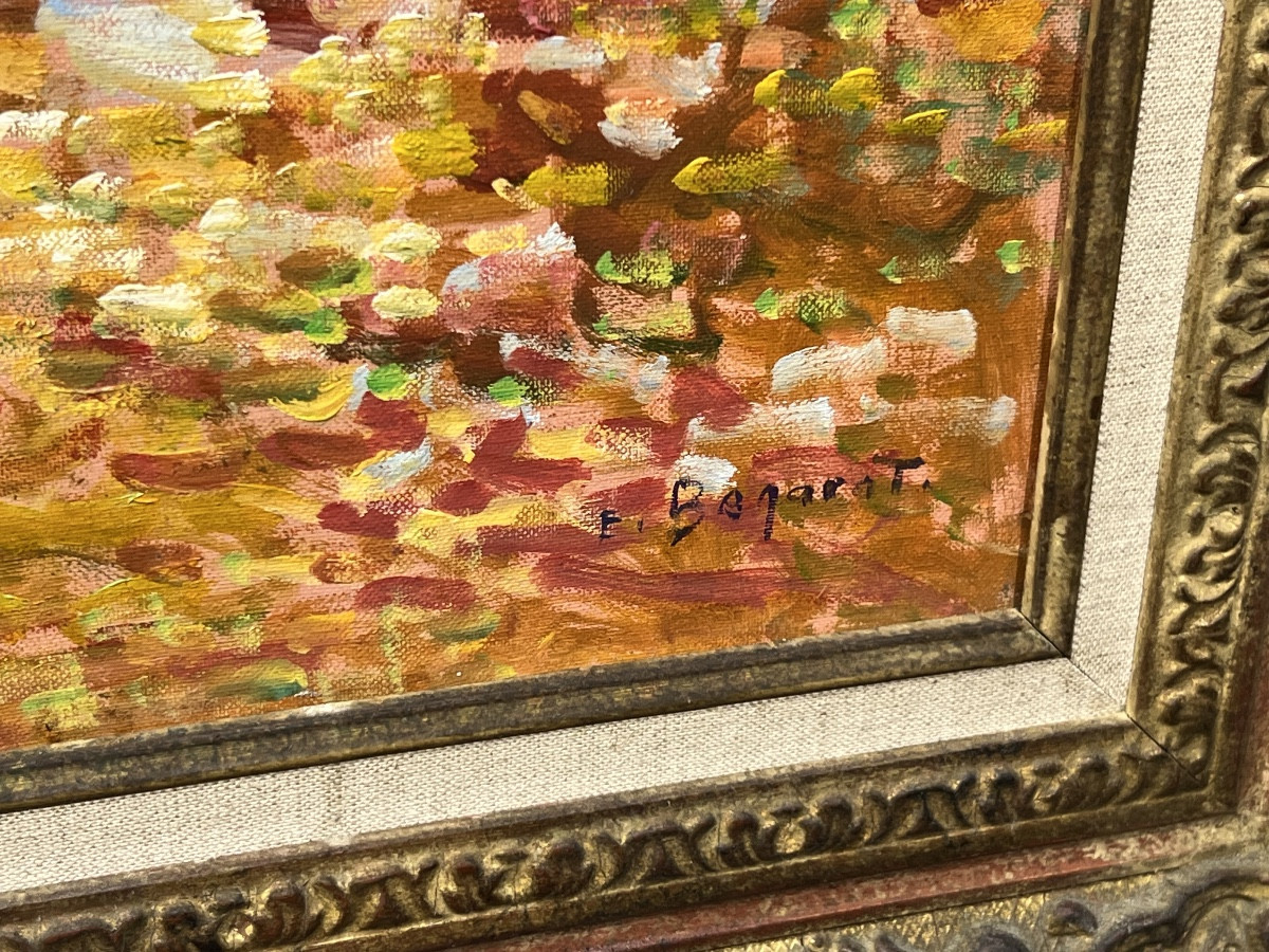 Eugène BEGARAT : peinture pointilliste à  Venise -photo-2