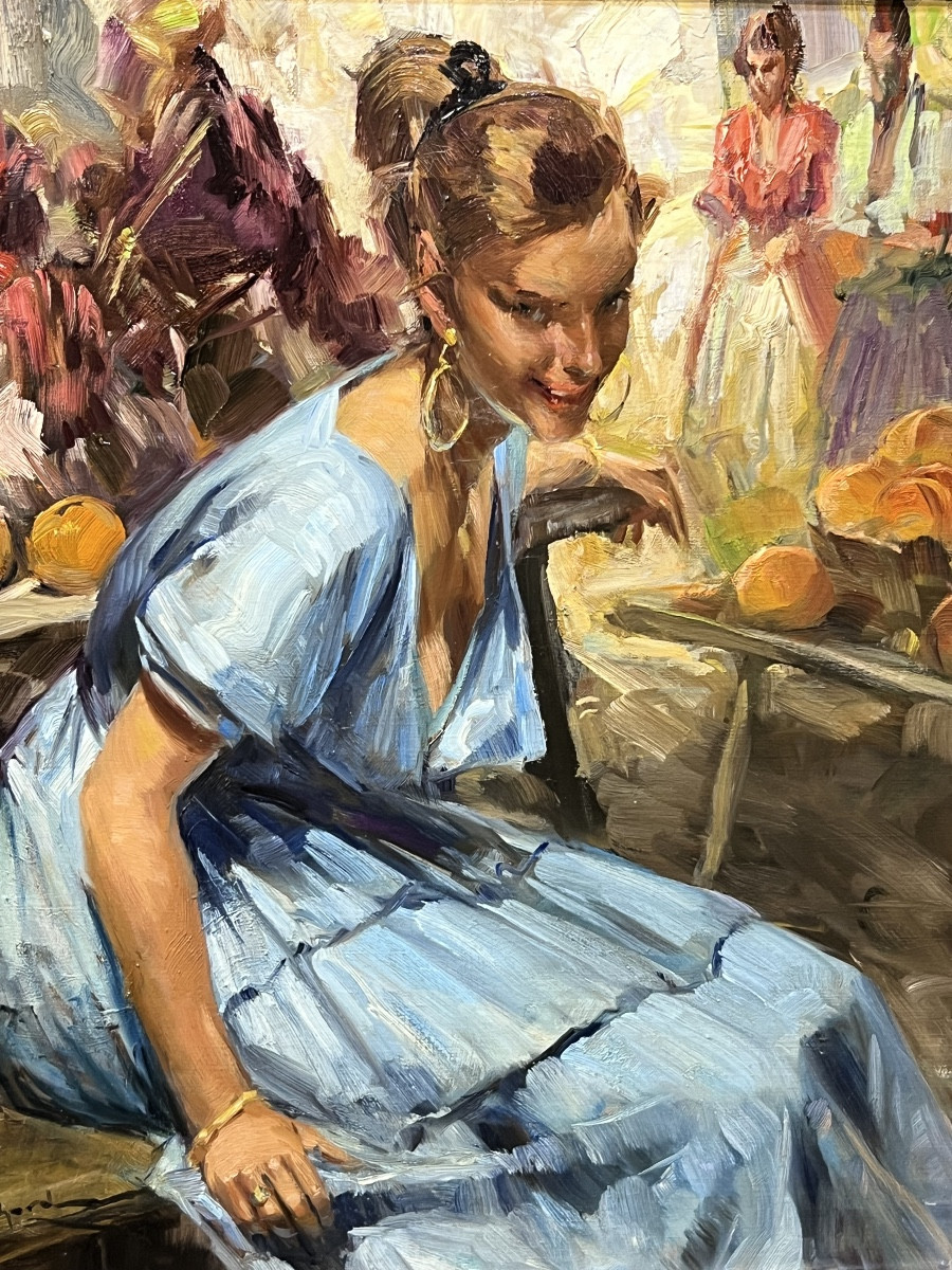 The Orange Vendor On Cours Saleya In Nice, By Togo, Durando Richard