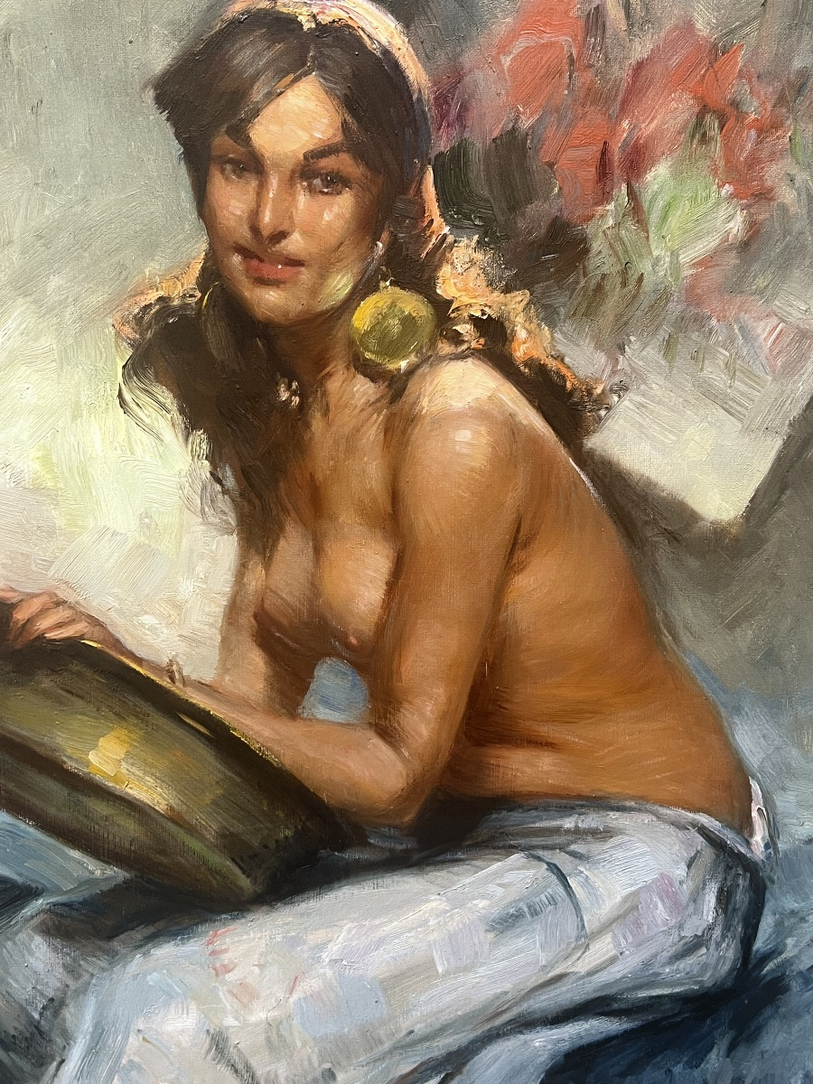 Durando Togo Richard, nu au tambourin -photo-4