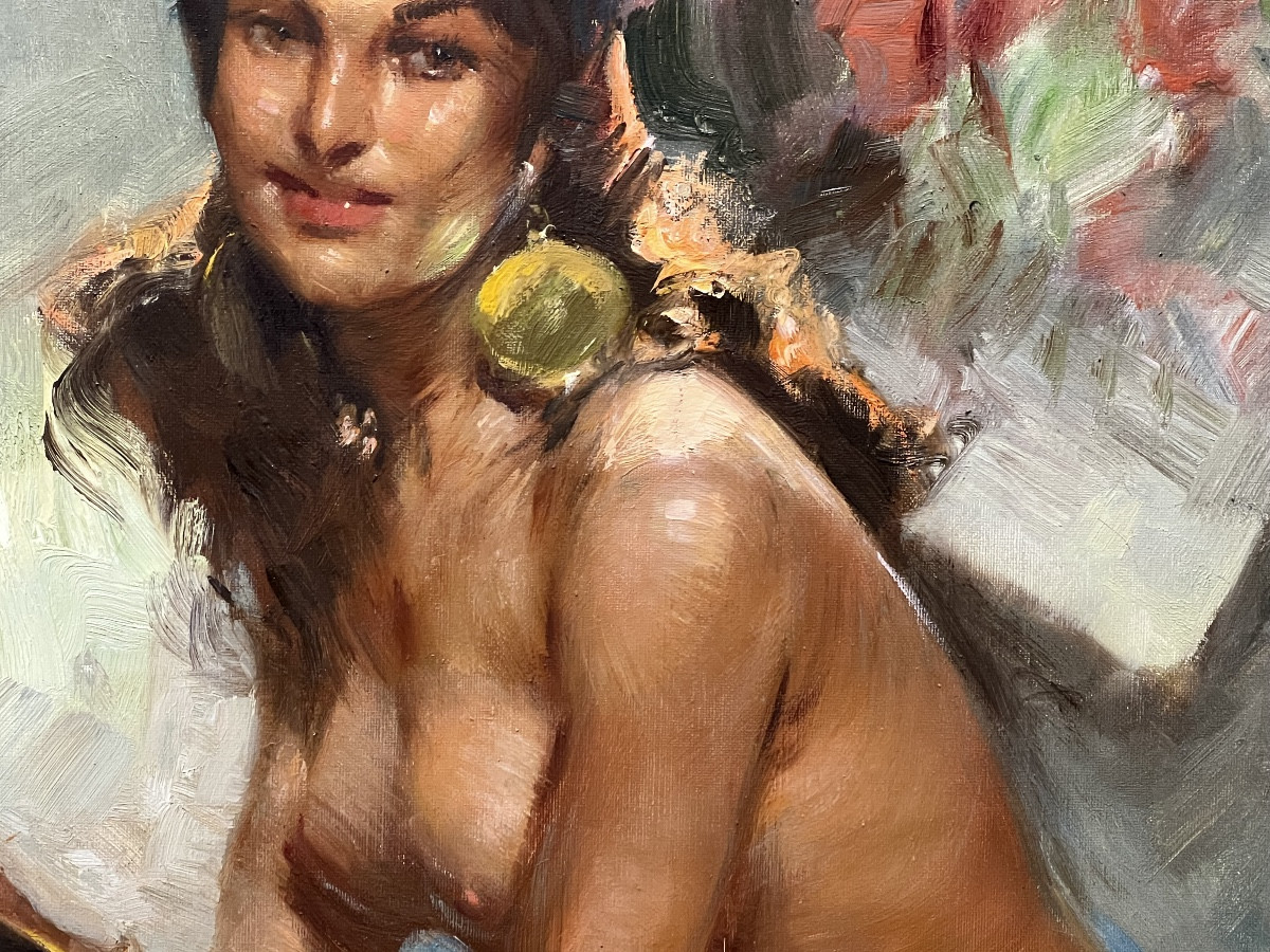 Durando Togo Richard, nu au tambourin -photo-2