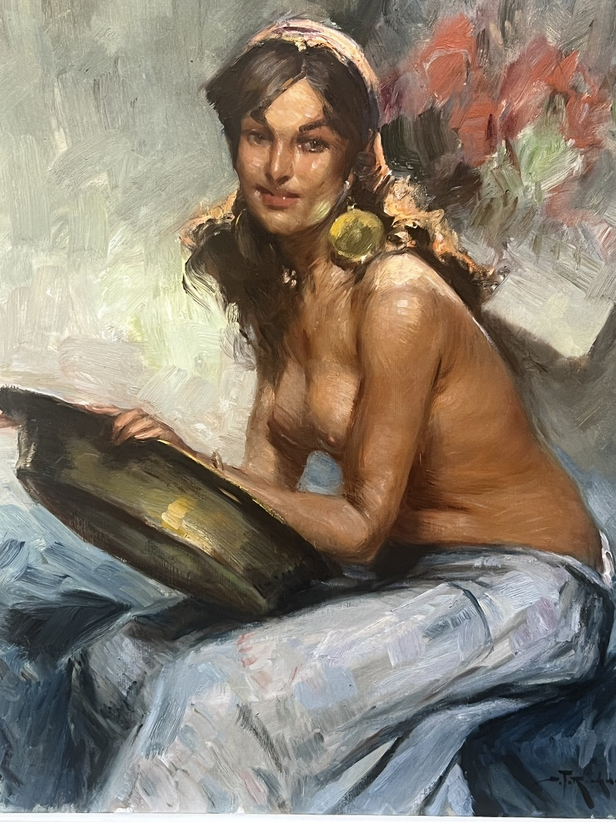 Durando Togo Richard, nu au tambourin 