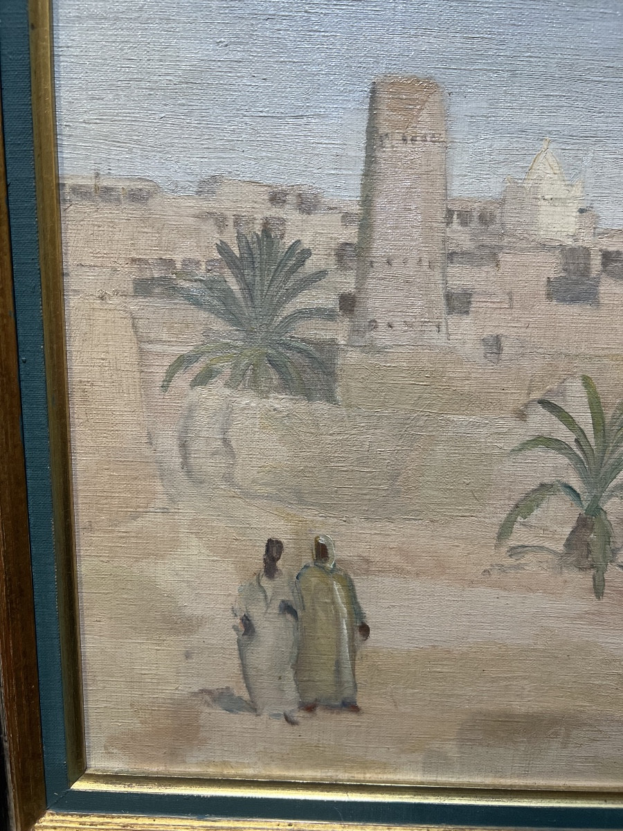 Jean-Desiré Bascoulès : paysage orientaliste dans le sud algérien-photo-2