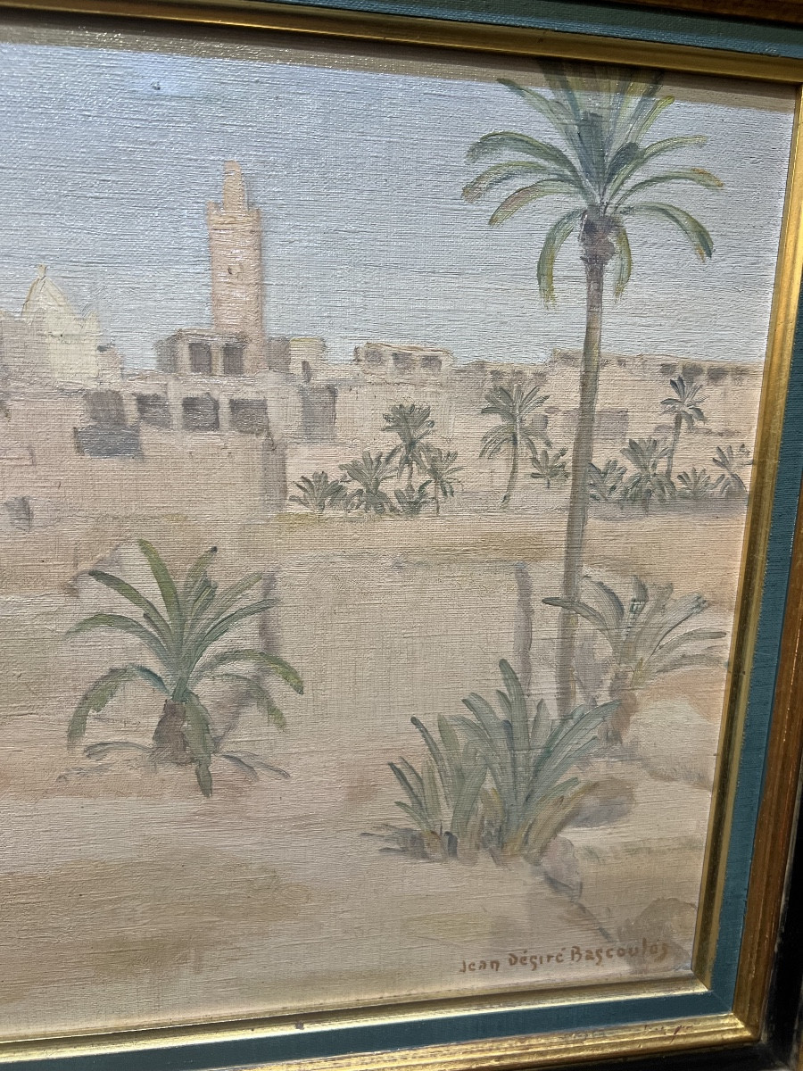 Jean-Desiré Bascoulès : paysage orientaliste dans le sud algérien-photo-4