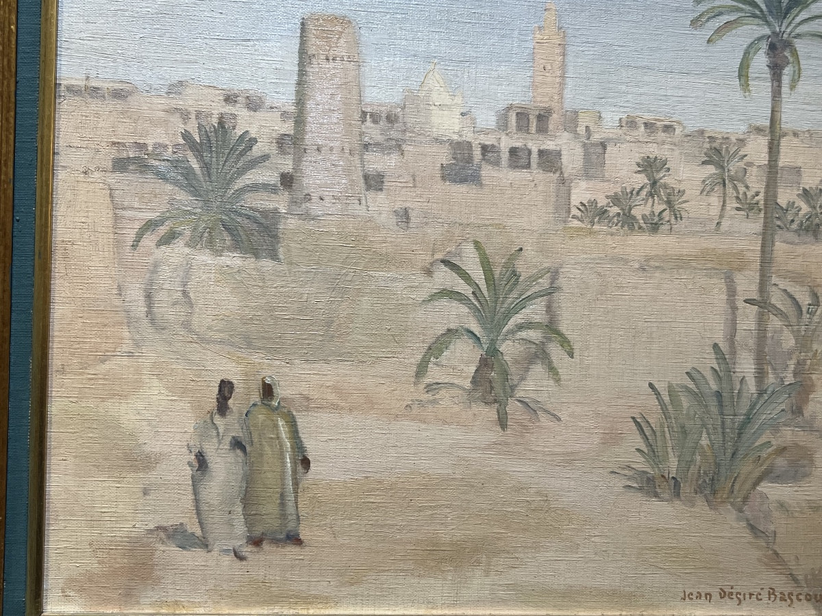 Jean-Desiré Bascoulès : paysage orientaliste dans le sud algérien