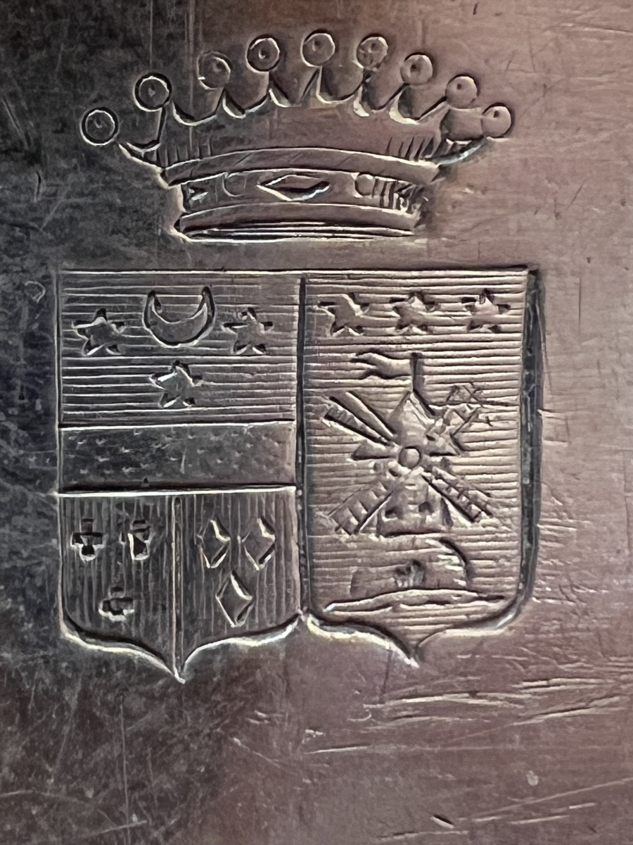 Plat de service en argent massif , poinçon vieillard -photo-1