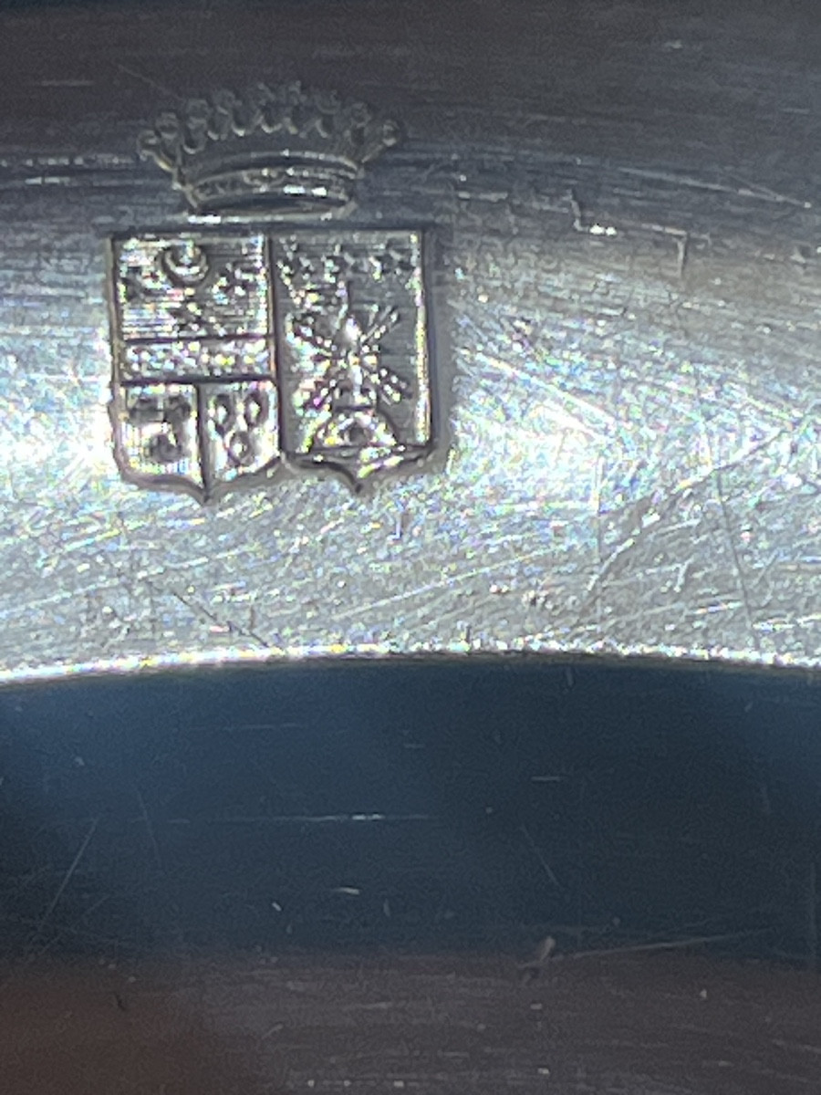 Serving Platter In Sterling Silver, Old-age Hallmark-photo-4