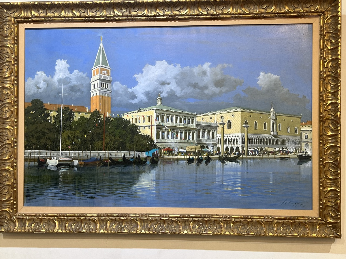 View Of Venice By Lucio Sollazzi , Born 1925