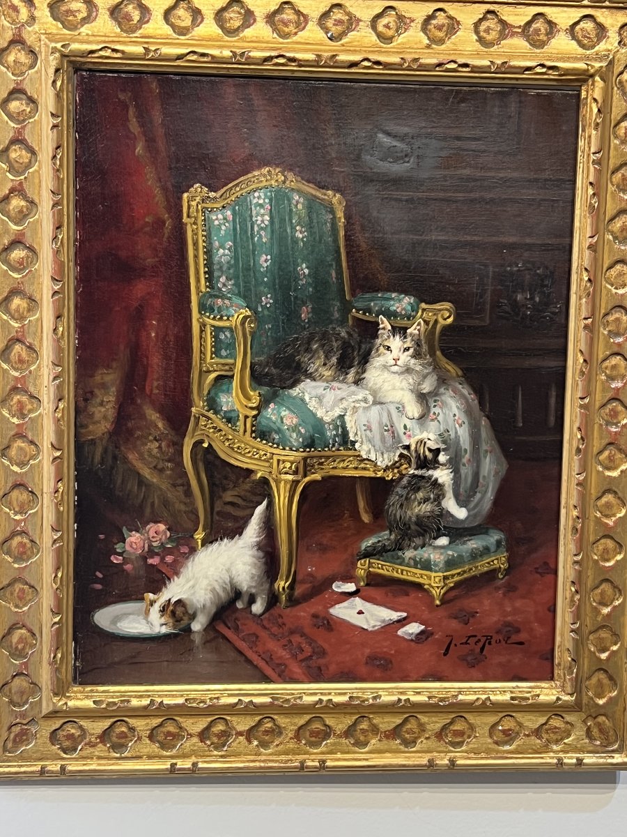 Family Of Cats By Jules Leroy