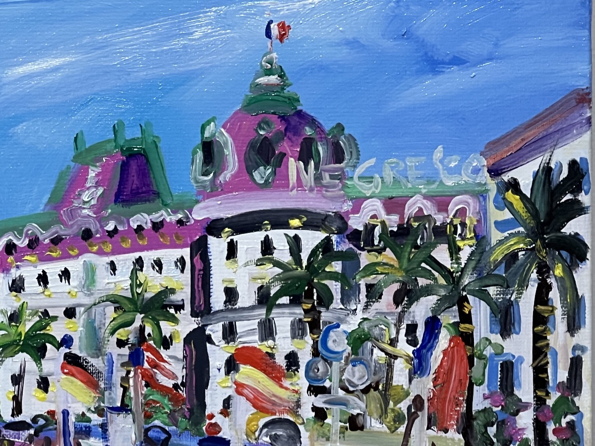 The Promenade Des Anglais And The Negresco Hotel By Yvon Grac-photo-3