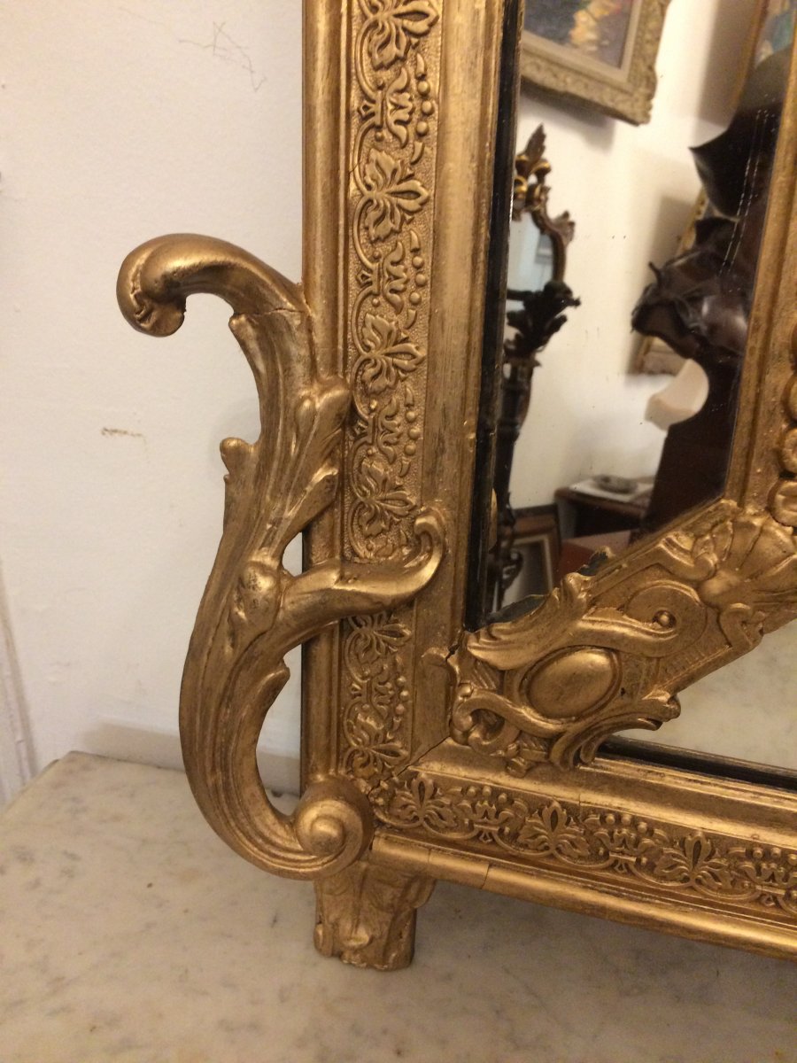 Louis XVI Style Gilded Mirror-photo-1