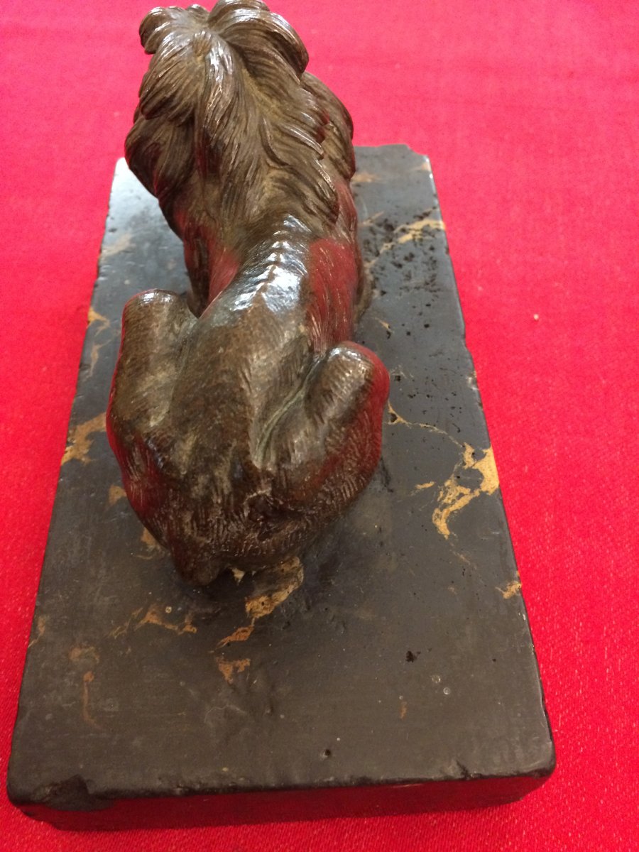 Lion , Presse-papiers En Bronze -photo-3