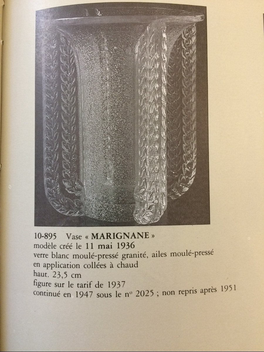 Vase Marignane De René Lalique-photo-3