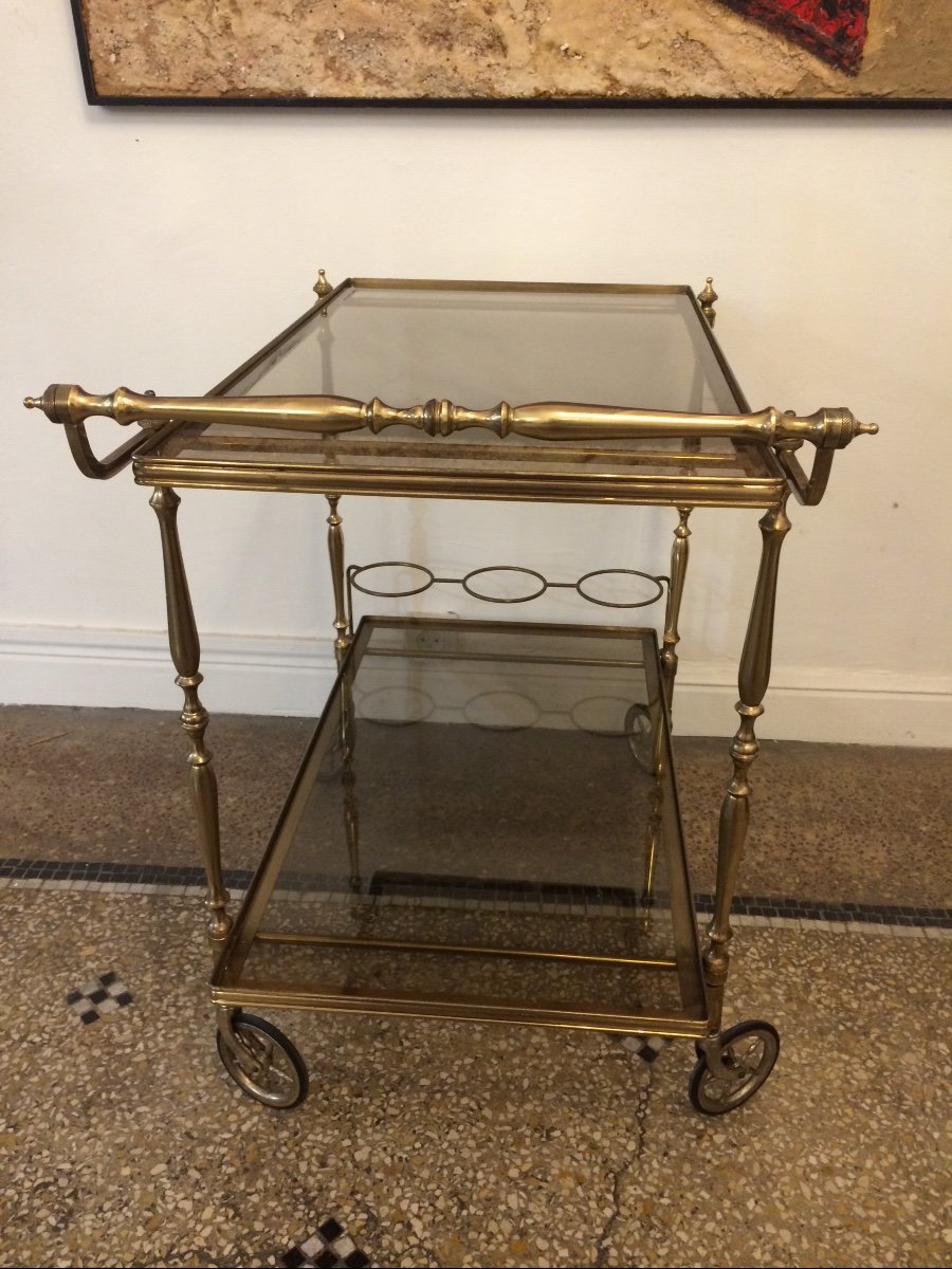 Rolling Table Or Serving In Brass In The Taste Of Maison Baguès-photo-1