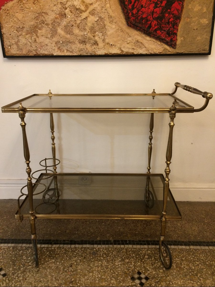 Rolling Table Or Serving In Brass In The Taste Of Maison Baguès