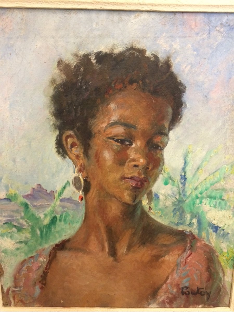 Pontoy : La Marrakchie.peinture Orientaliste Du Maroc-photo-2