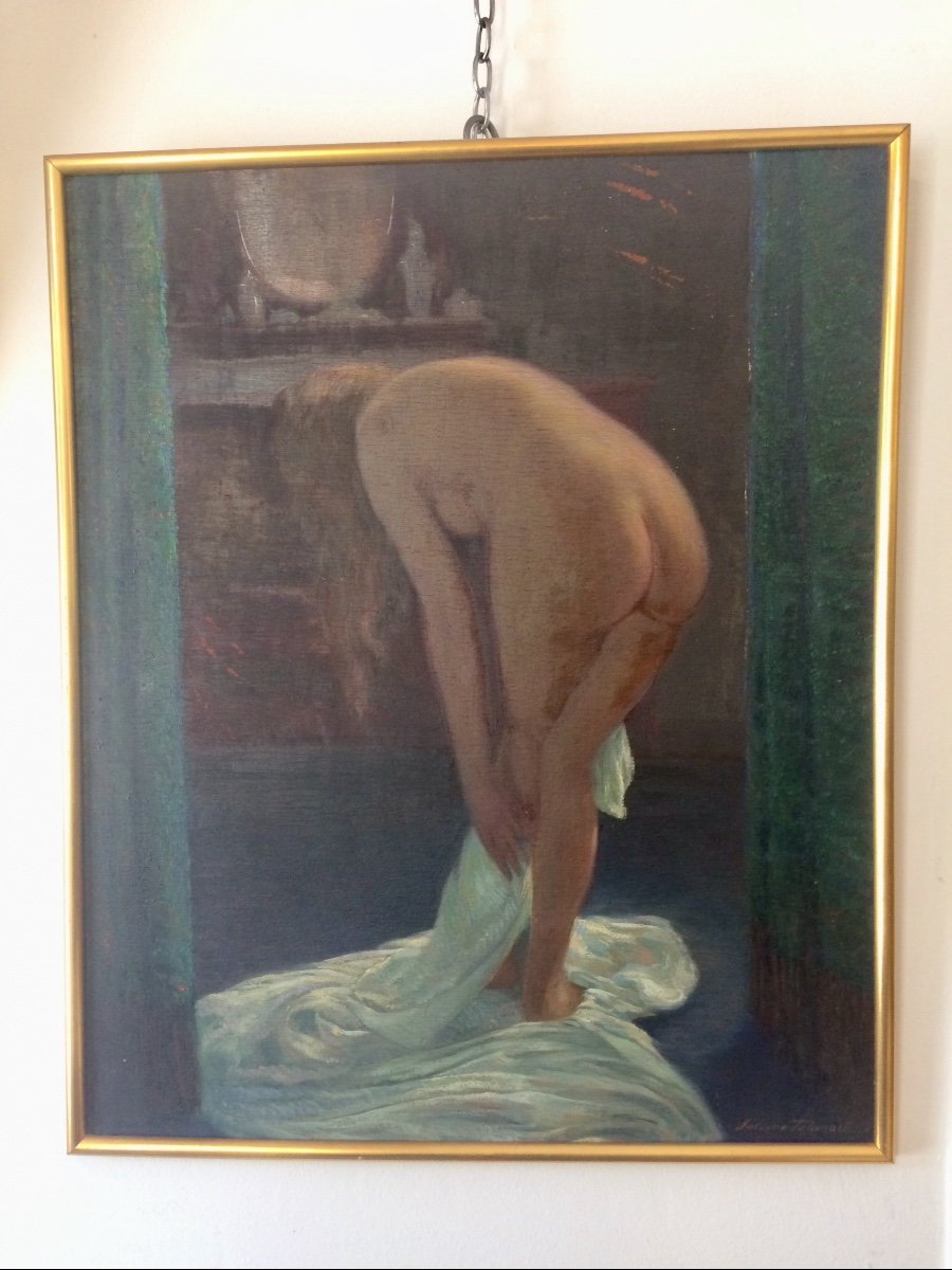 Salvino Tofanari, Peintre Italien : Nu Féminin 