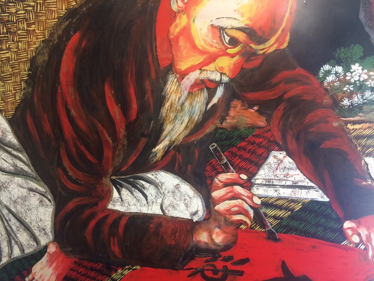 Thanh Le, Lacquer Panel From Vietnam , Indochina-photo-4