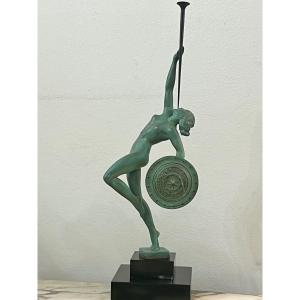 Jericho: Art Deco Period Sculpture By Raymonde Guerbe