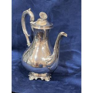 Solid Silver Teapot With The Minerva Hallmark, 950/1000