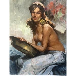 Durando Togo Richard, nu au tambourin 