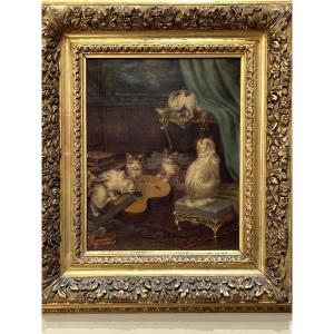 Famille de chats par Jules Leroy ( No 2 )
