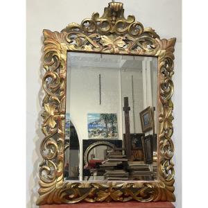 Grand Miroir, baroque en bois doré